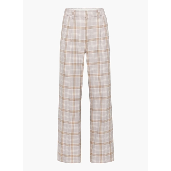 ARITZIA WILFRED Effortless Pants Plaid Purple 0 - Picture 6 of 16